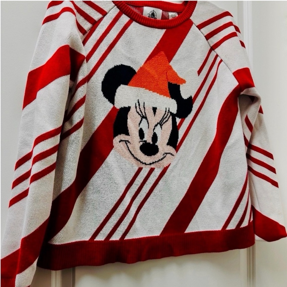 Disney Red and White Knit Sweater